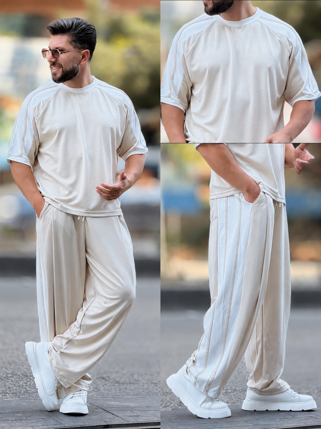 Pack of 3 Men's Oversized Co-Ord Set