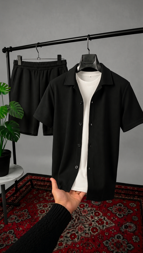 Buy1 Get1 Free Men's Summer Co-ord Set 3pcs