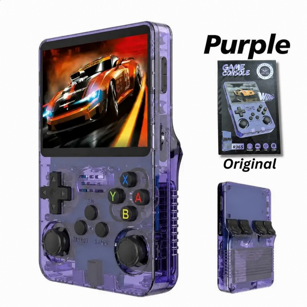 R36S Pocket Handheld Console with Eye Protection HD IPS Screen, 20,000+ Games