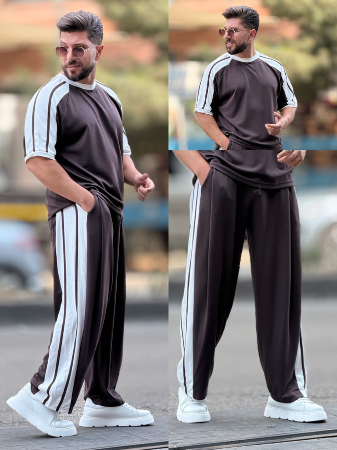Pack of 3 Men's Oversized Co-Ord Set