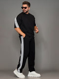 Buy1 Get1 free Men's Premium Cotton Twin Stripe Co-Ord Set