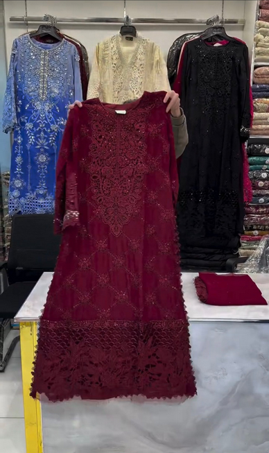 New Embroidered Premium Dress 3PCS