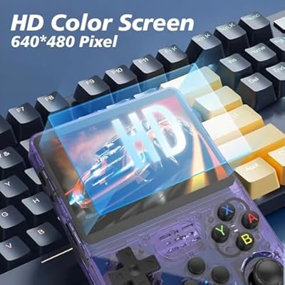 R36S Pocket Handheld Console with Eye Protection HD IPS Screen, 20,000+ Games