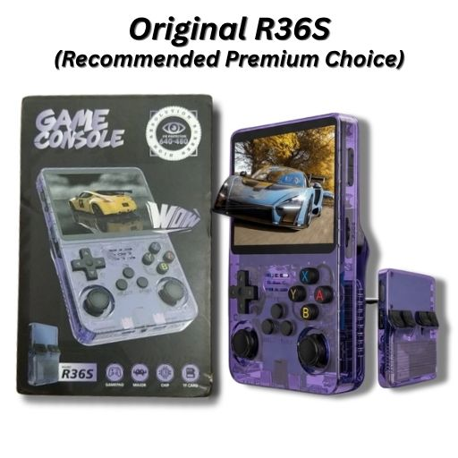 R36S Pocket Handheld Console with Eye Protection HD IPS Screen, 20,000+ Games