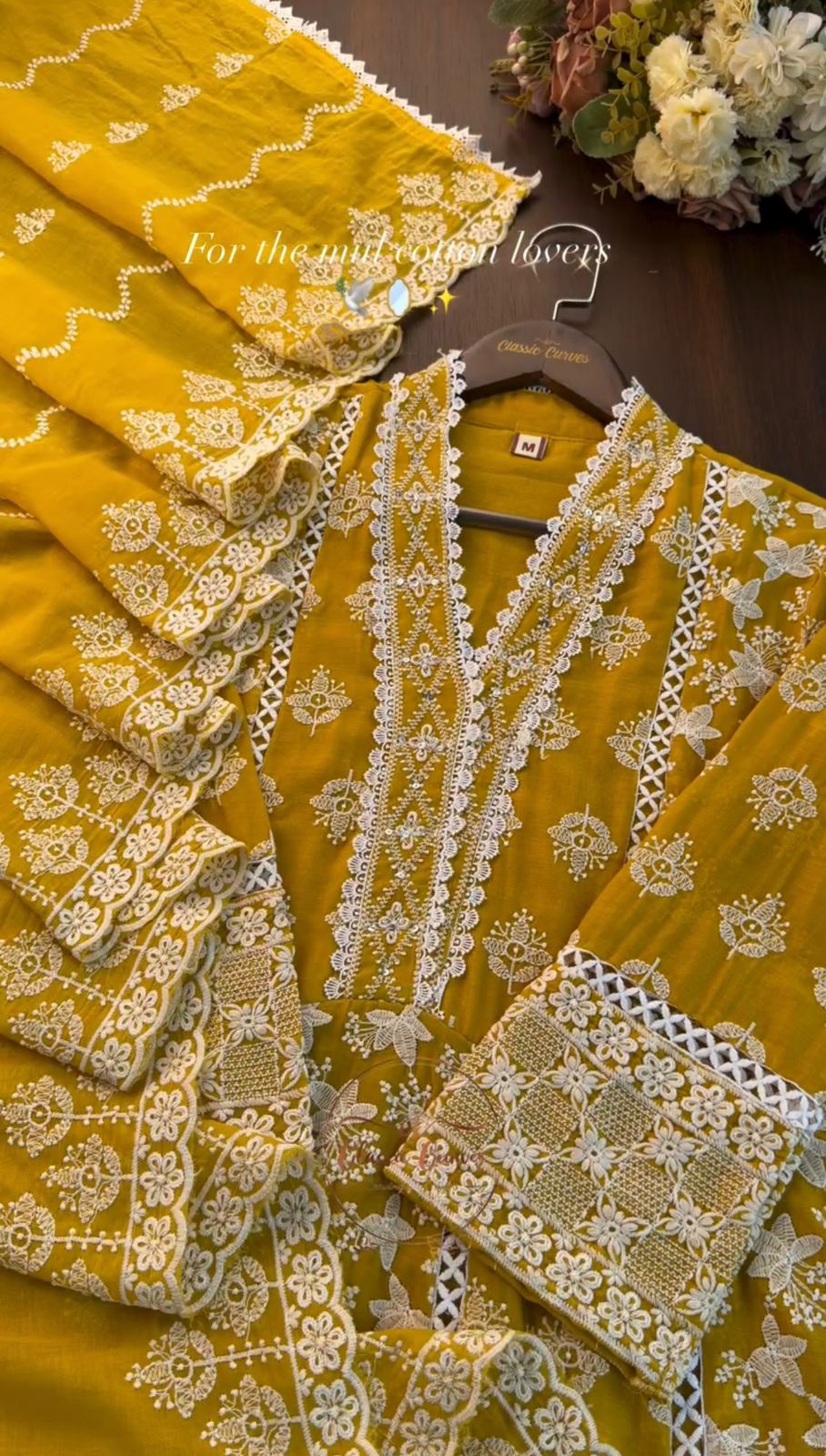 Premium Mul Cotton Embroidered 3PCs Suit
