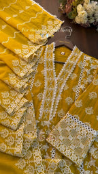 Premium Mul Cotton Embroidered 3PCs Suit