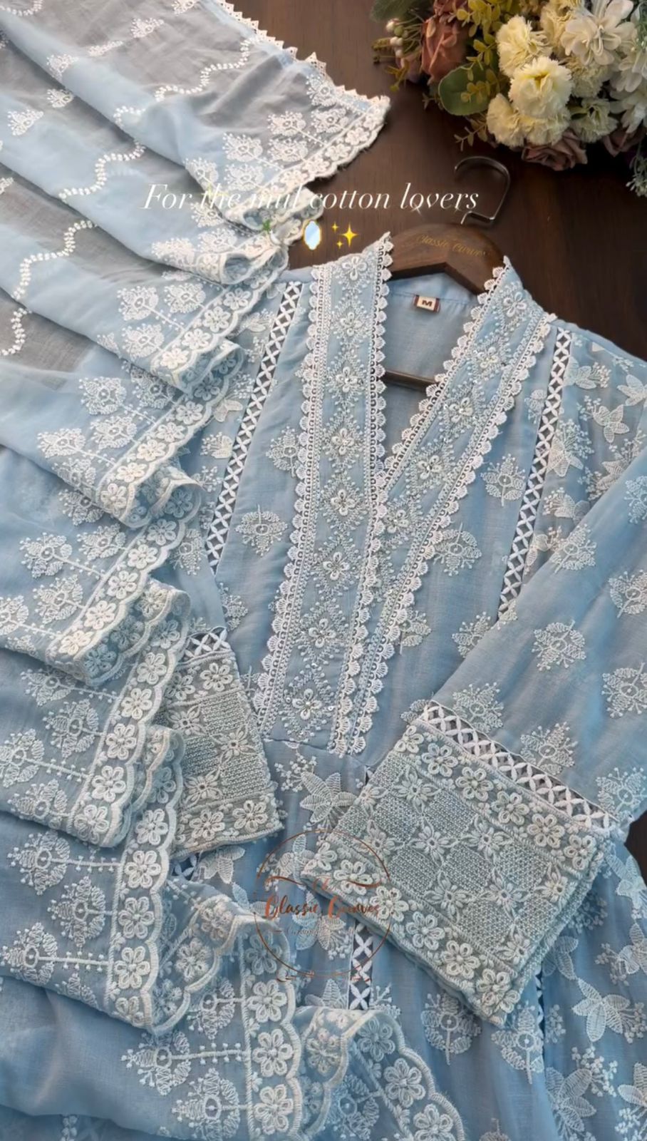 Premium Mul Cotton Embroidered 3PCs Suit