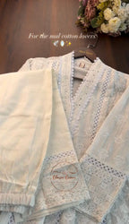 Premium Mul Cotton Embroidered 3PCs Suit