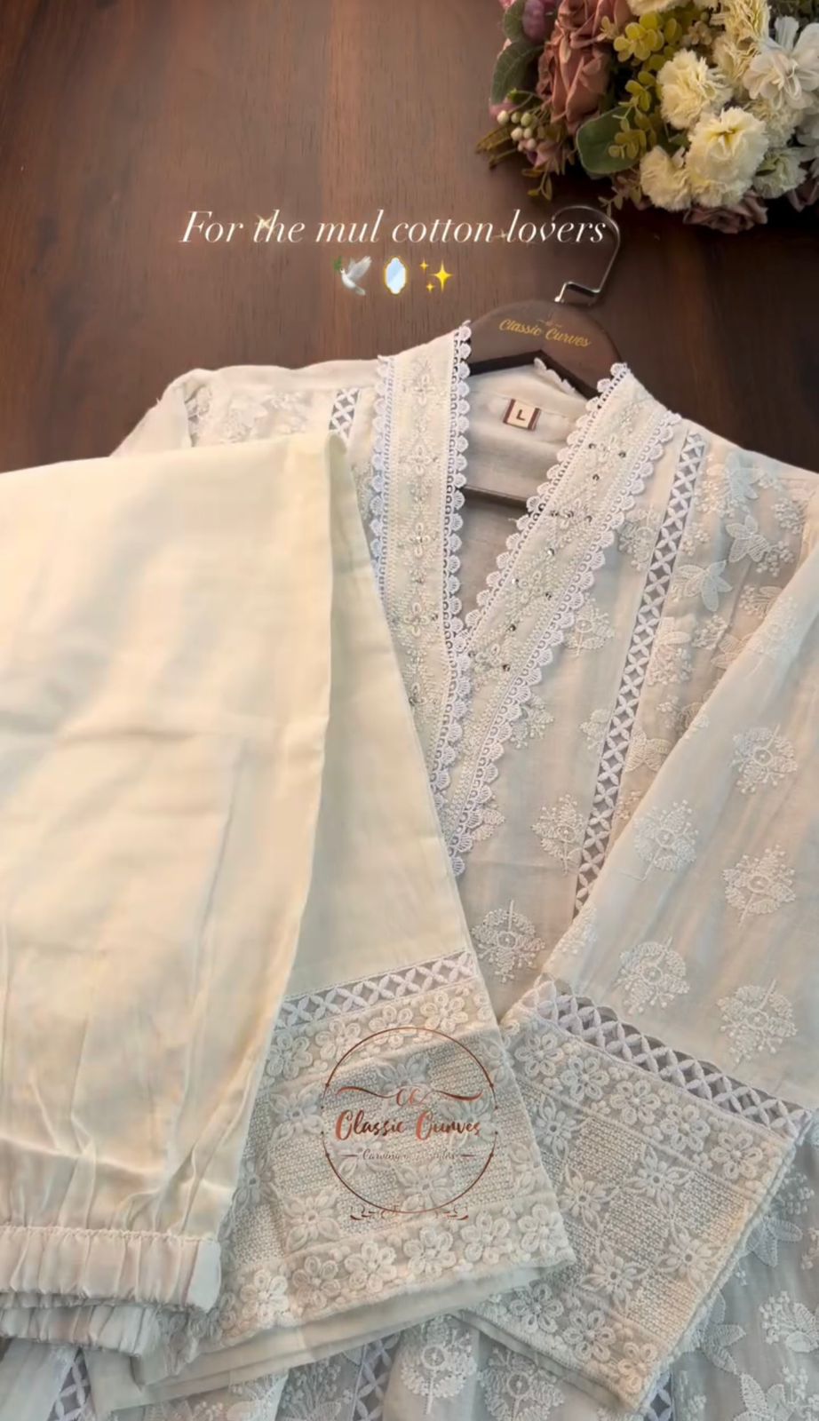 Premium Mul Cotton Embroidered 3PCs Suit