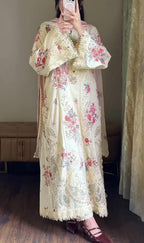 Embroidered 3 Piece Suit  Summer Collection