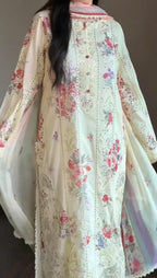 Embroidered 3 Piece Suit  Summer Collection