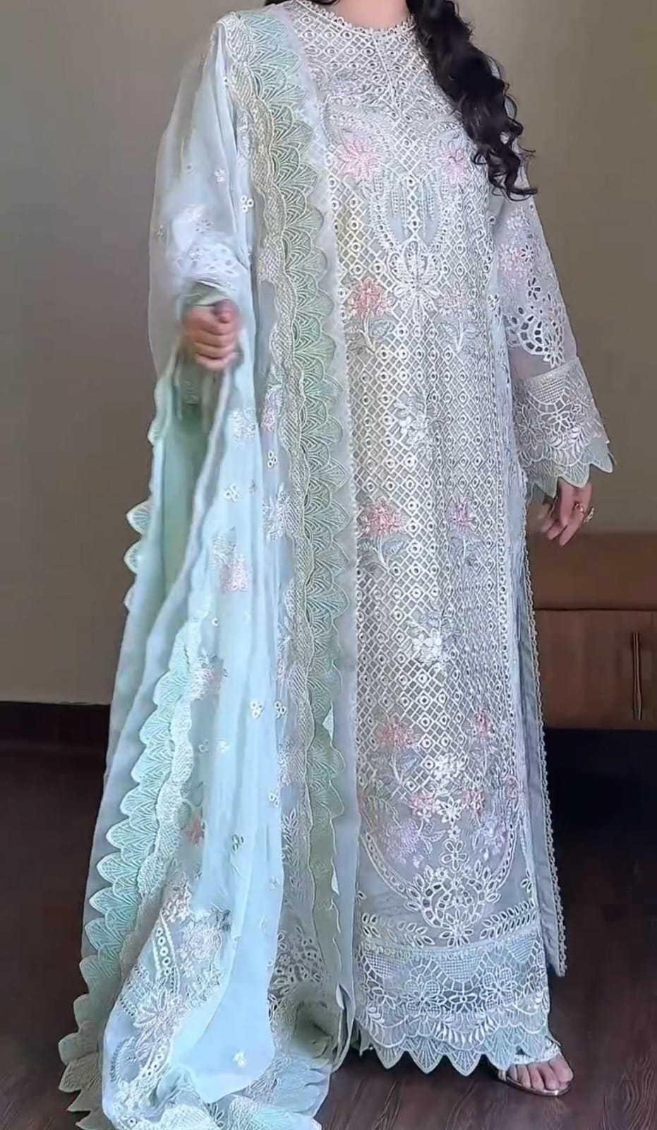 Embroidered 3 Piece Suit  Summer Collection