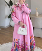 Trendy Floral Printed 2-Pcs Long Shirt With Plazo