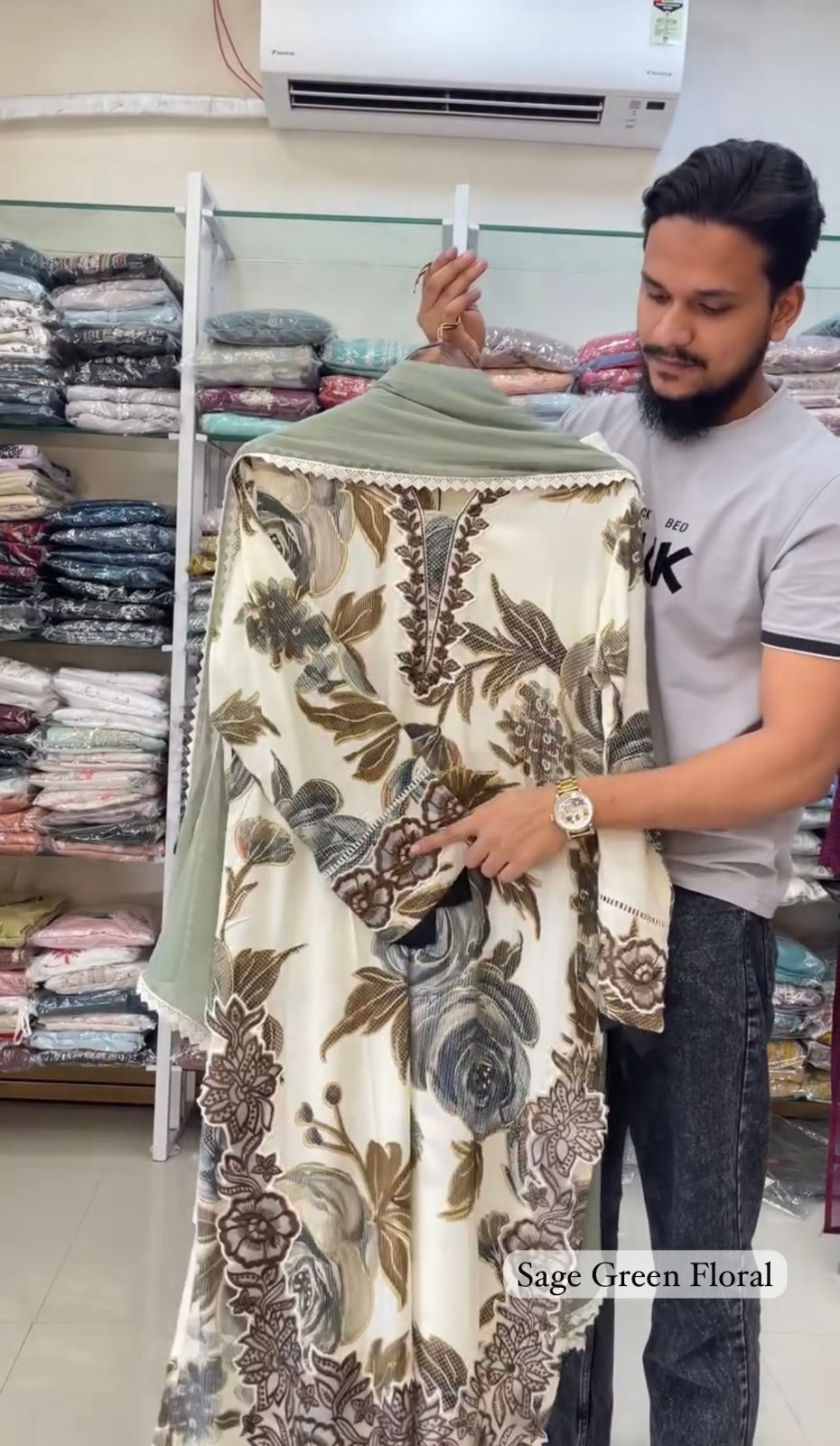 Premium Digital Floral Printed 3-Piece Lawn Suit