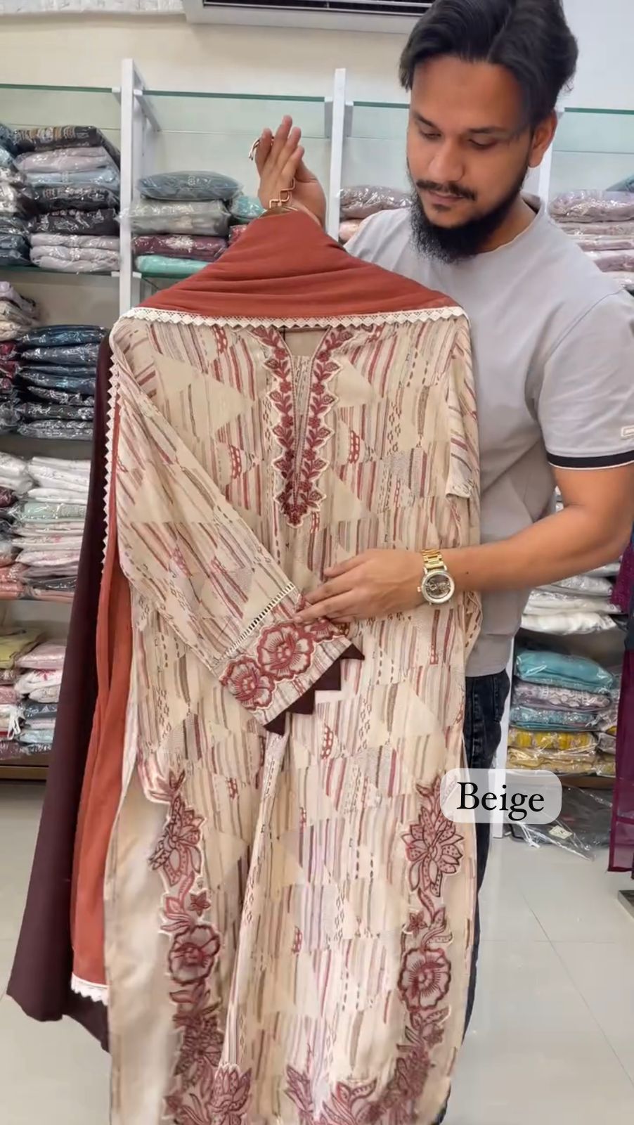 Premium Digital Floral Printed 3-Piece Lawn Suit