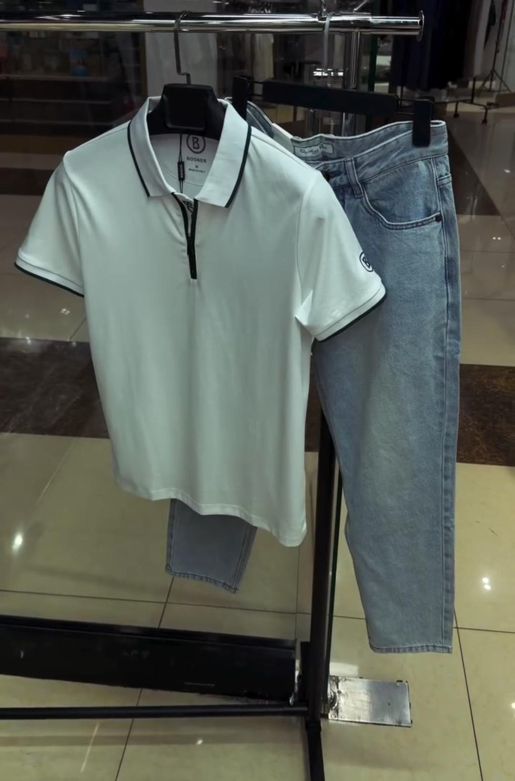 Pack of 2 Men's Polo T-Shirt with Denim Jeans
