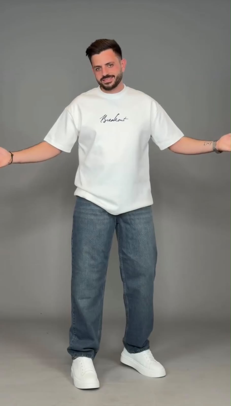 Buy Any 2 Men's Oversized Graphic T-Shirt with Denim Jeans