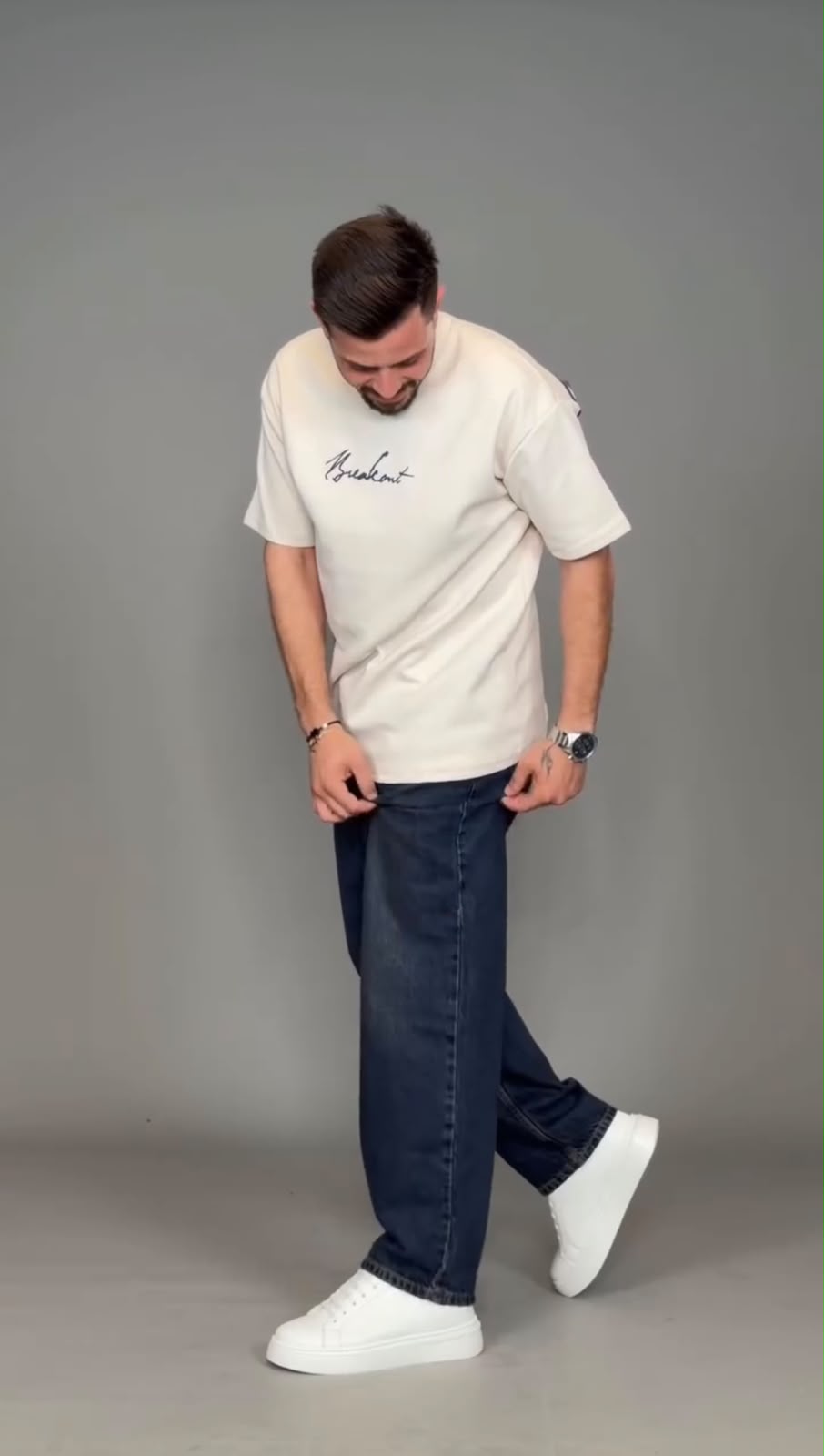 Buy Any 2 Men's Oversized Graphic T-Shirt with Denim Jeans