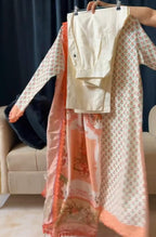 Women's 3-Piece Printed Suit Set with Matching Dupatta