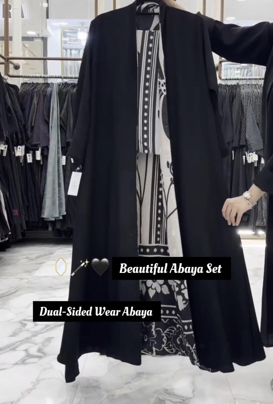 Premium Dual-Sided Reversible Abaya