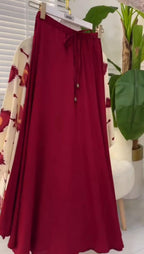 Long Shirt with Skirt Set for Women