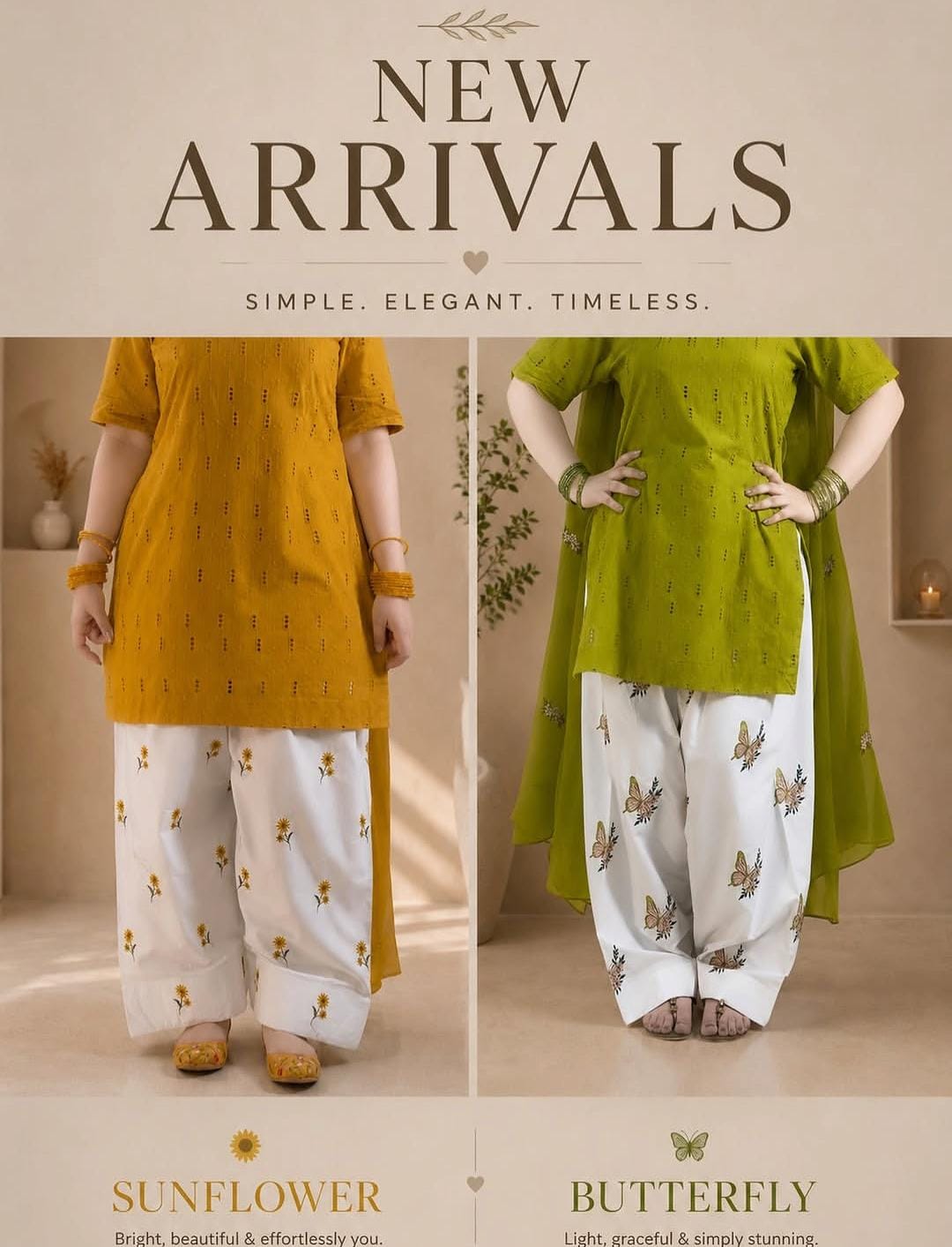 3pcs Cotton Lawn Embroidered Suit with Printed Trouser Chiffon Dupatta