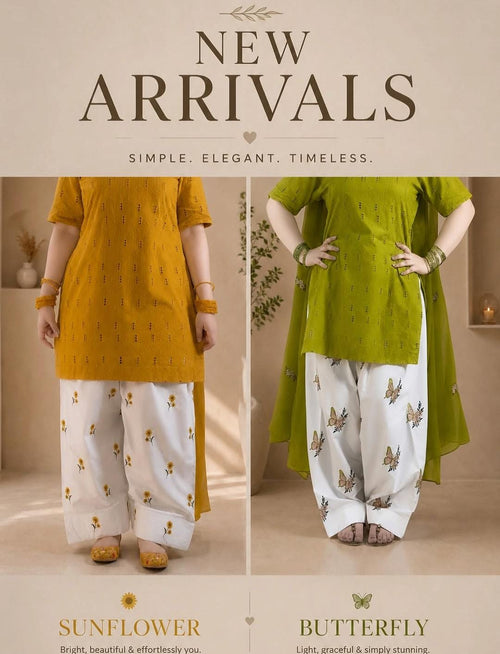 3pcs Cotton Lawn Embroidered Suit with Printed Trouser Chiffon Dupatta