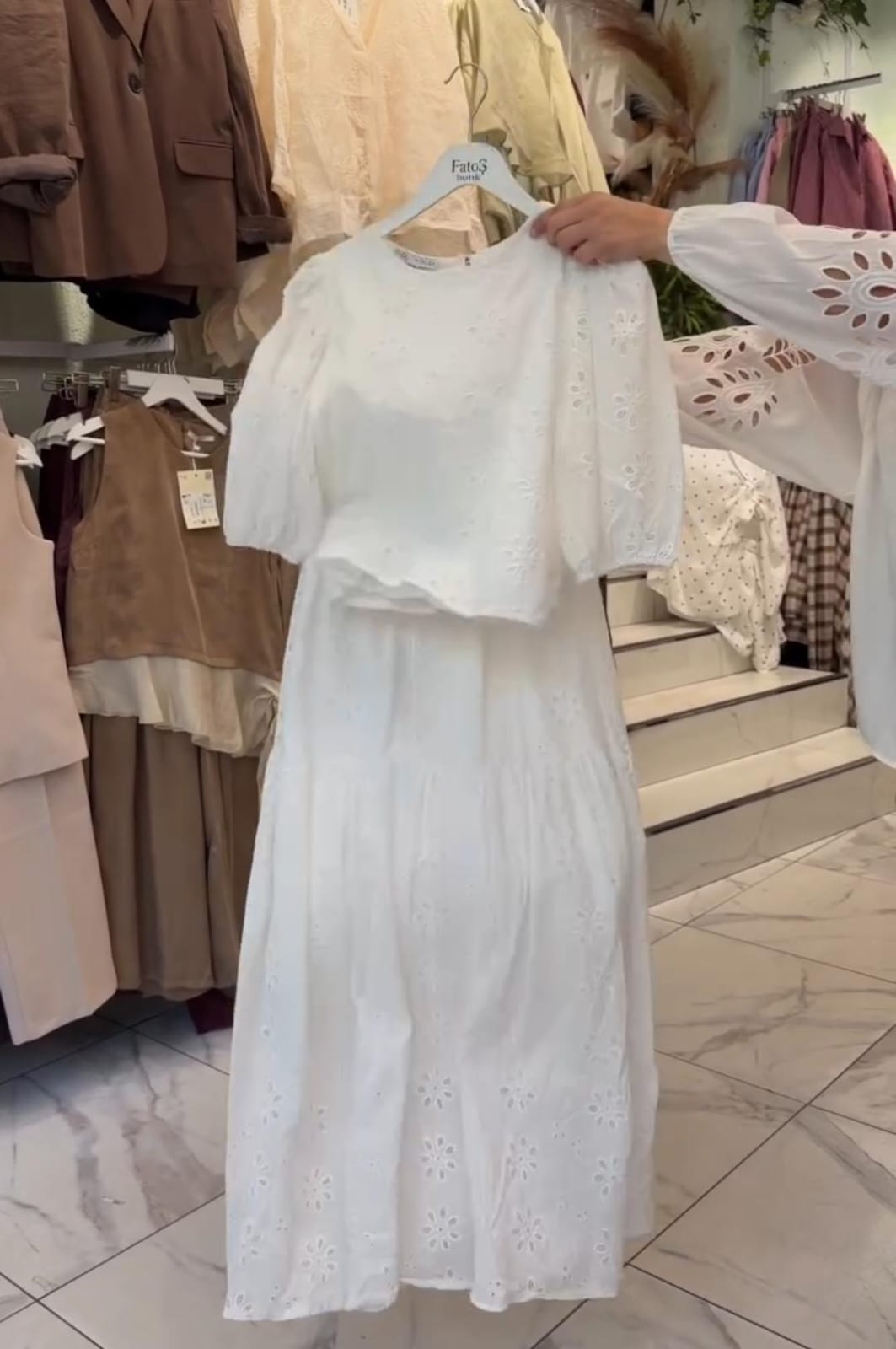 Chikankari Shirt & Skirt Set For Women