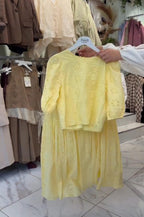 Chikankari Shirt & Skirt Set For Women