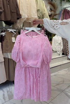 Chikankari Shirt & Skirt Set For Women