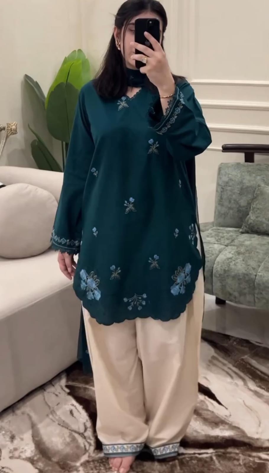 14 August Special 3-Piece Embroidered Suit