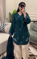 14 August Special 3-Piece Embroidered Suit