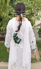 AZADI SPECIAL DEAL 3 PIECE EMBROIDERED SUIT