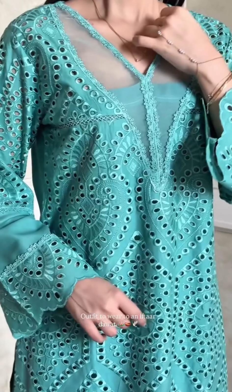 Chikankari 3-Piece Suit