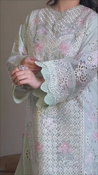 Embroidered 3 Piece Suit  Summer Collection